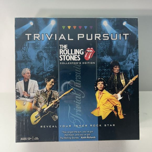 Trivial Pursuit The Rolling Stones Collectors Edition New  The Rolling Stones Trivial Pursuit NEW SEALED